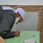 حضور مولانا گرگیج در پای صندوق رأی
